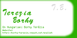 terezia borhy business card