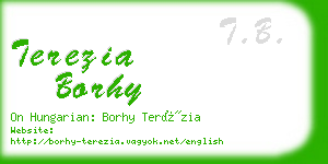 terezia borhy business card